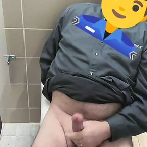 Jacking it in the Restroom Stall