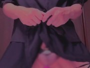 女装と貞操帯とピストンアナルバイブでドライオーガズム