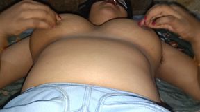 Pinky Bhabhi sneaked and naked with her serving man and inserted a finger in her pussy