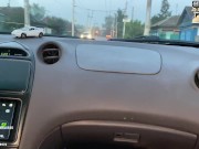 Cumming Hard in Public Drive thru with Lush Remote Controlled Vibrators(Lovense)