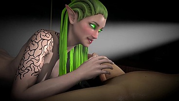 Sexy Wood Elf Sucks Dick