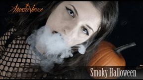 Smoky Halloween (4K-UHD) - Smoking Hot Evil Witch Smokes a Black Cigarette!