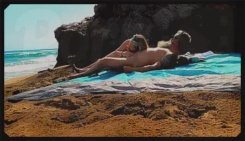 Blonde Beauty's Beachside Blowjob Experience