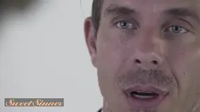 SWEET SINNER - Wife�s Worries Fade As Her Husband Buries His Tool Fully Between Her Gigantic Melons