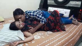 Indian Husband And Wife Making Love In The Romantic Evening