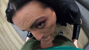 Intense Anal, Ass to Mouth & Cum on My Shiny Leather Jacket