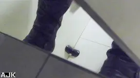 Japanese Trans Goddess – Steamy Public Bathroom Quickie Exposed