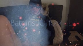 Blonde Batgirls Barefoot Footjob in Bed 04