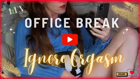 Ignore You Office Break Masturbation Up Skirt LeverageURAssets No Panties Blue Shirt - 508