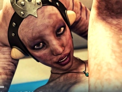 Hardcore sex in the castle in 3d