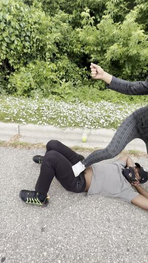No mercy ballbusting part 2