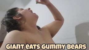Giant Dikemma Eats Gummy Bears (vore fetish)