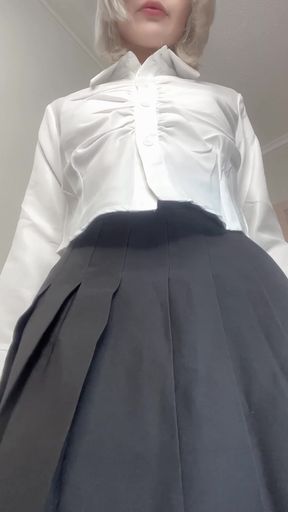 Cute INnie can't resist going pantless