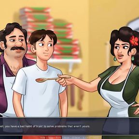 Summertime Saga: Hot Italian MILF From The Pizzeria - Ep55