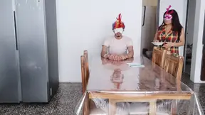 I have no shame! I masturbate in front of an old man with a blindfold on
