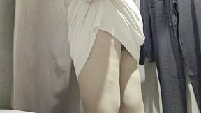 Fitting Room Secrets: Nicoletta’s Curvy Try-On in Sheer Black Pantyhose 1080HD