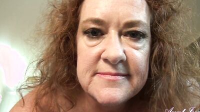Aunt Judy's - Your Horny Mature Redhead Step-Aunt Mrs. Ginger Gives You a Handjob (POV)