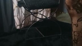 For you woman in fishnet stockings and stiletto heels helps you masturbate (8)