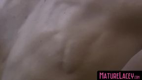 British grandma's foursome and cum on face and creampie