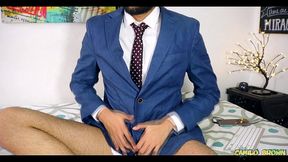 jerking off after the office cumshot - camilo brown