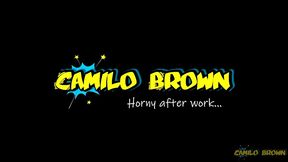 jerking off after the office cumshot - camilo brown