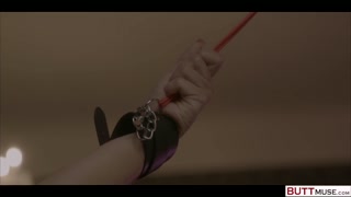 BUTTMUSE Martina Smeraldi will use her throat, pussy, ass and feet to satisfy