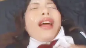 Hot Japanese Teen 18+ Gets Bukkaked & Facialed by Gangbang Crew