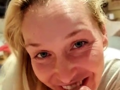 Amateur Blonde Blowjob CIM