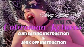 Catwoman JOI Cum Eating Instructions