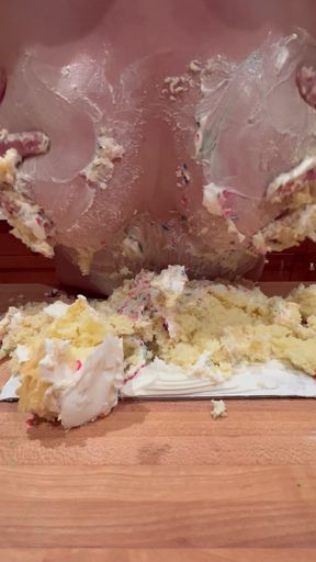 Step mom ruins birthday cake with her huge tits