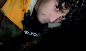 Outdoor Jerk off Thick Uncut Dirty Smegma Cock