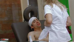 Lady Diamond & David El Moreno - Blonde Babe Fucked on Massage Table