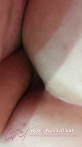 Jerking off in my wife's loose pussy untill she cums screaming hard