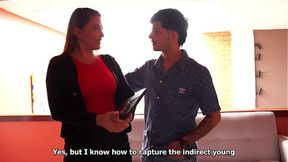 Real Estate Agent's Pretty Face and Curvy Body Persuade a Client for Extra Services