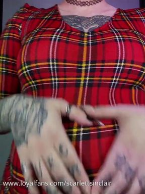 Pregnant Belly Rubs in Plaid!