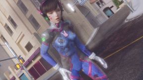 Mech Explosion Leaves D.Va With a Wardrobe Malfunction