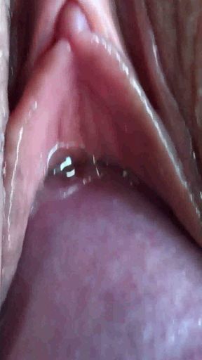Pissing Fetish. Fuck and Pissing Inside Vagina. Massive Cumshot. Close-up.   Clip 2