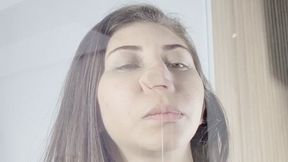 CRUSHING AND DEFORMING MY NOSE - BY SABRINA GREEN - CLIP 3 IN FULL HD