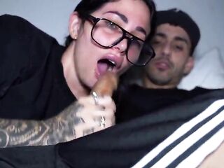 I couldn't resist the urge to touch myself whilst I watched my friend getting screwed.