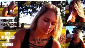 VITA AND HER 18 SNEEZES OF SUMMER! SNEEZE, SNEEZING AND MORE SNEEZES!