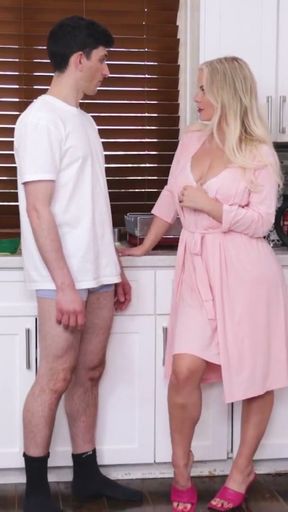Horny Stepmom Vic Spends New Year's Eve With Her Stepdaughter River And Her Boyfriend Nick   Clip 2