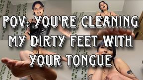 POV: You're cleaning my dirty feet with your tongue!