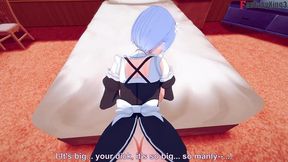 rem fucking hard and naked sex - red pov - big boobs maid re: zero - watch the full and pov version on sheer or ptrn: fantasyking3 - copy - copy