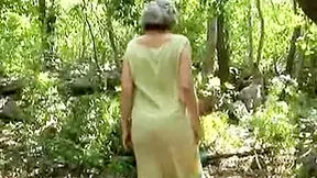 Natural Titted German Lady Gets Her Muff Destroyed In The Middle Of The Woods - Mature Aliz