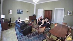 ”Man with camera fucks stunning babe in exchange for money”