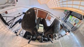 8K VR360 LINGLING office boots humiliate Jamie