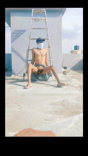 Terrace Garden Nude Men Cum