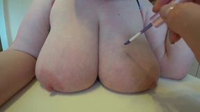 A curvy woman in shorts enjoys a doggystyle session, showcasing her shaking booty.