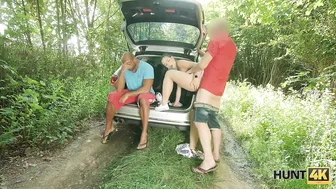 Coquettish lady with big boobs gets paid for sex