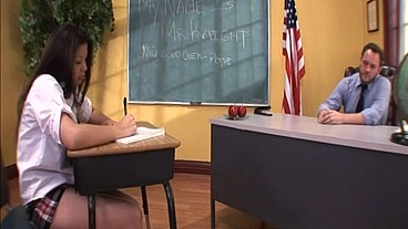 Whoriental Sex Academy: Miko Lee fucked in classroom by teacher